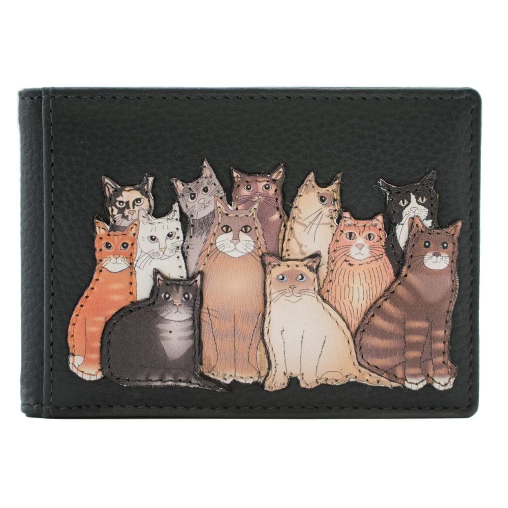 Mala Leather The Meowfia Leather ID & Card Holder