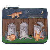 Mala Leather Alley Cats Leather Coin & Card Purse
