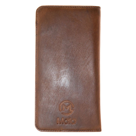 Mala Leather Wild Bloom Classic Tan Leather Glasses Case
