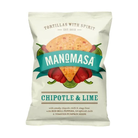 ManoMasa 160g Chipotle & Lime Tortilla Chips - Old Railway Line Garden Centre