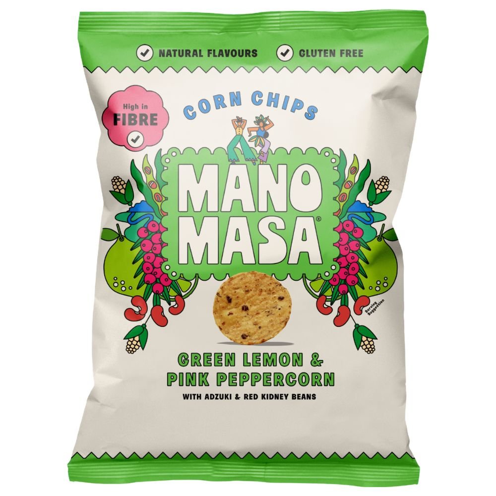 ManoMasa 160g Lemon & Pink Peppercorn Torilla Chips - Old Railway Line Garden Centre