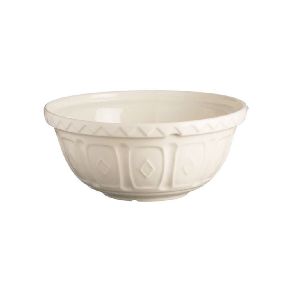 Mason Cash 26cm Stoneware Mixing Bowl - Cream - Old Railway Line Garden Centre