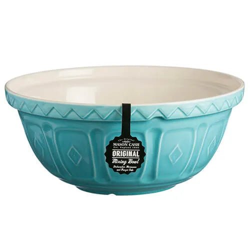 Mason Cash 29cm Turquoise Colour Mix Mixing Bowl - Old Railway Line Garden Centre