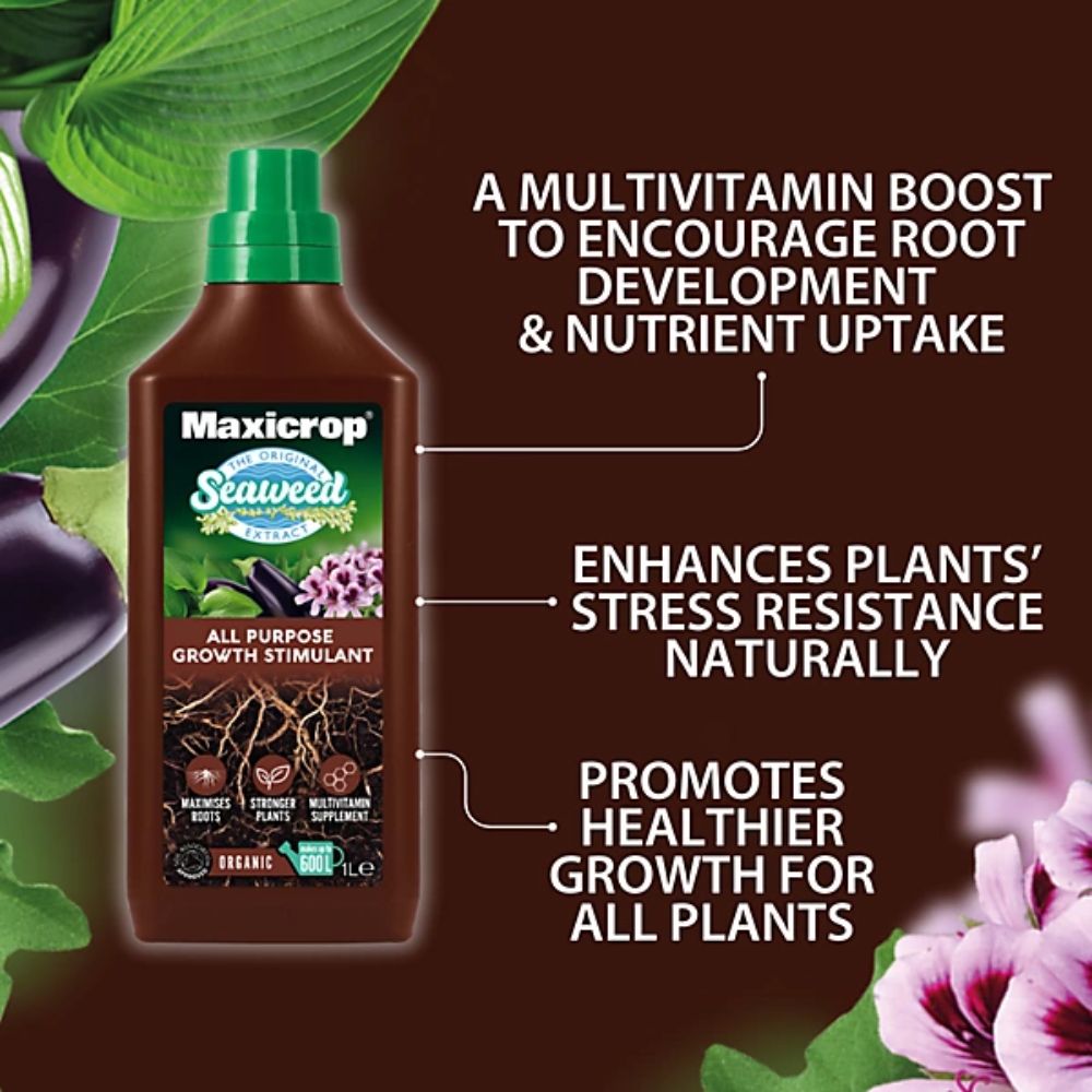 Maxicrop 1 Litre Original Organic Seaweed Extract Plant Food