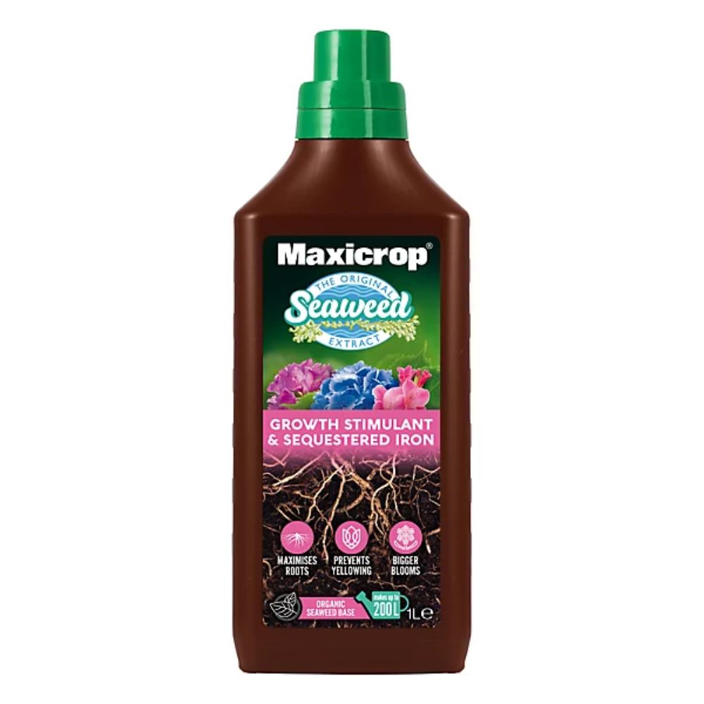 Maxicrop 1 Litre Seaweed Plus Sequestered Iron Plant Food