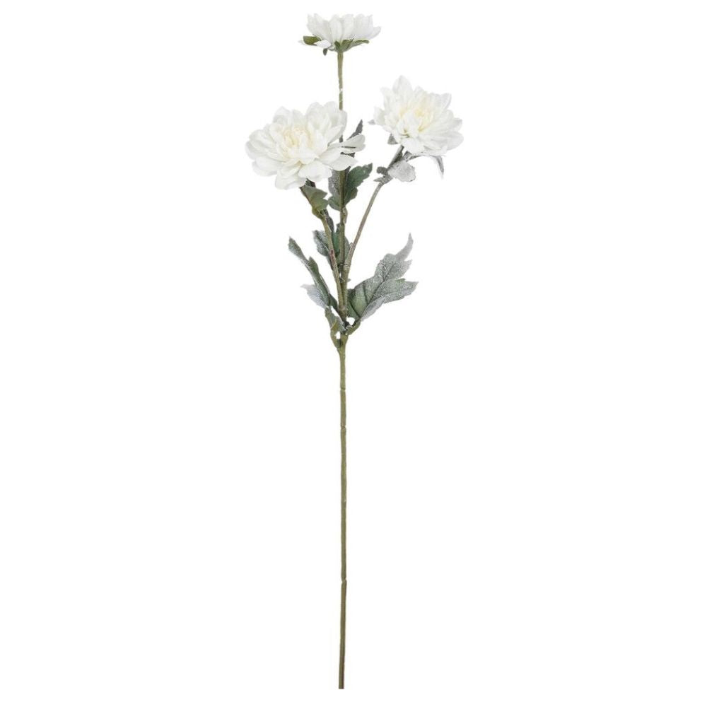 Mica 63cm Chrysanthemum White Artifical Stem