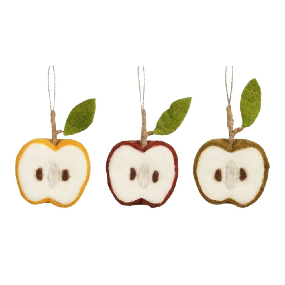 Mica Decorations 11cm Apple Hanging Decoration (Choice of 3)