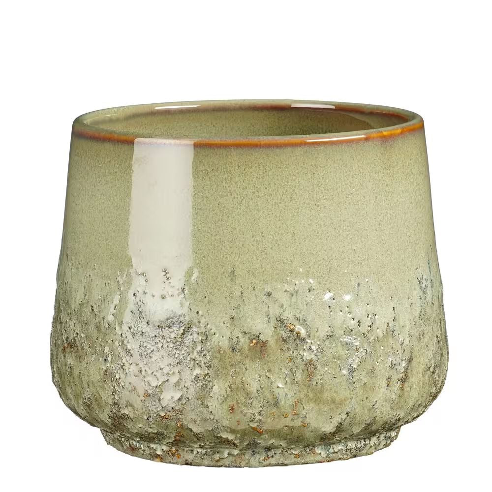 Mica Decorations 16cm Green 'Mylo' Pot