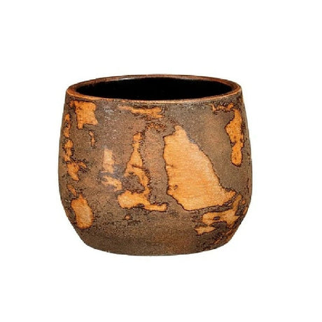 Mica Decorations 16cm Rust Brown Olaf Indoor House Plant Pot - Old Railway Line Garden Centre