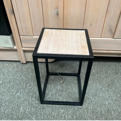 Mica Decorations 20cm Black Quinty Side Table - Old Railway Line Garden Centre