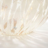 Mica Decorations 20cm White LED Battery Operated Globe