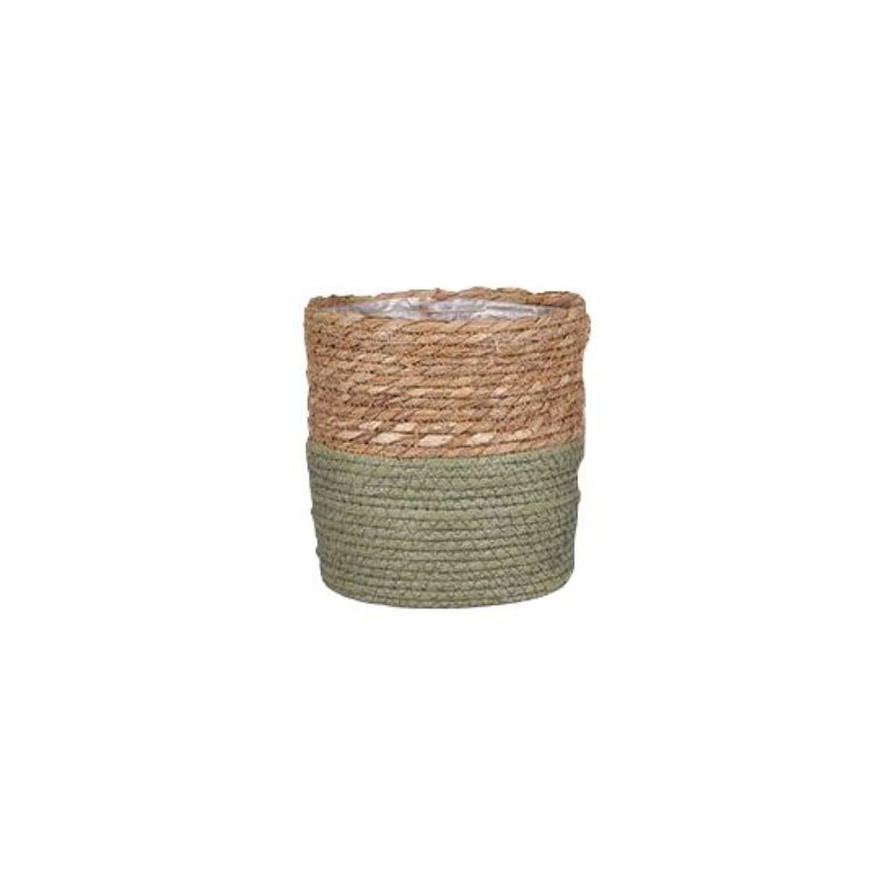 Mica Decorations 25cm Green Round Rachel Basket