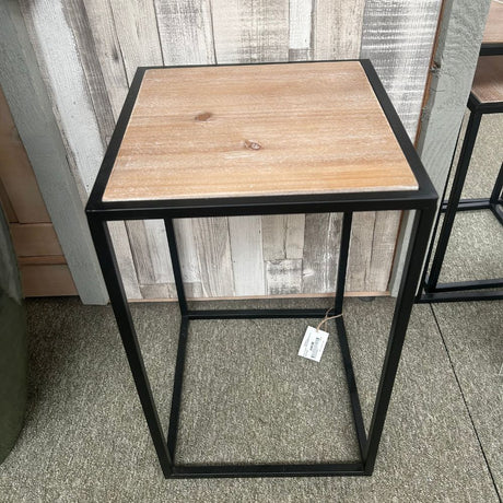 Mica Decorations 30cm Black Quinty Side Table - Old Railway Line Garden Centre
