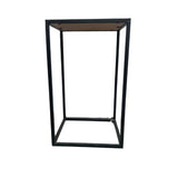 Mica Decorations 30cm Black Quinty Side Table - Old Railway Line Garden Centre