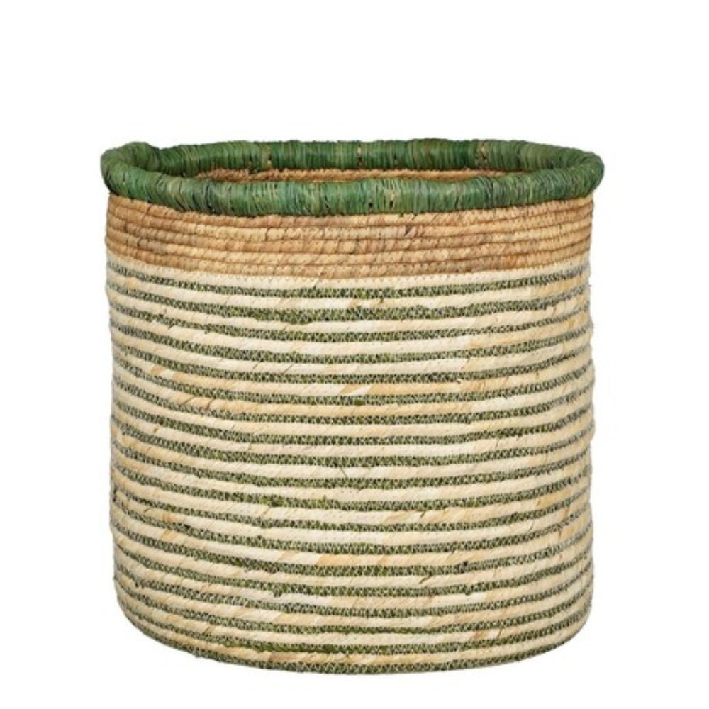 Mica Decorations 31cm Green Basket