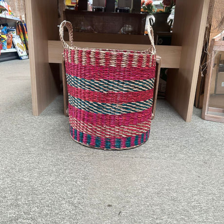 Mica Decorations 34cm Dark Pink Fredo Basket - Old Railway Line Garden Centre