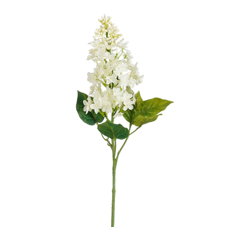 Mica Decorations 63cm Hydrangea White Artificial Floral Stem - Old Railway Line Garden Centre