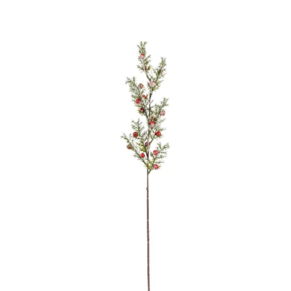 Mica Decorations 67cm Green Pine Berry Sprays