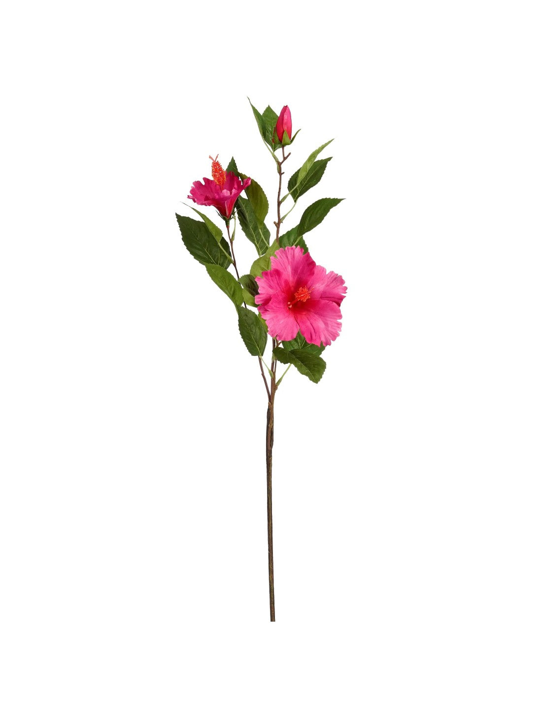 Mica Decorations 74cm Hibiscus Artificial Flower Stem Pink