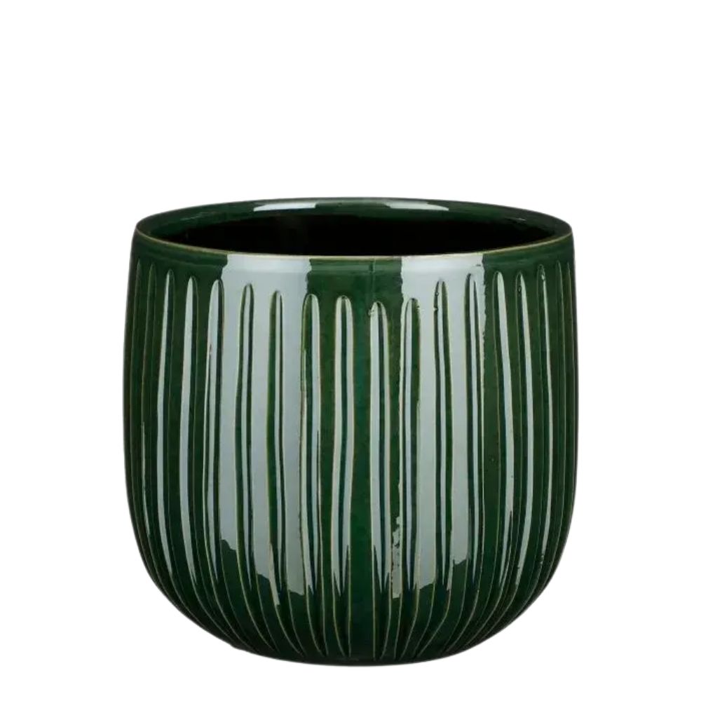 Mica Decorations 21cm Dark Green Pablo Pot