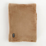 Mica Decorations Famke Fleece Plaid - L180 x W130 cm - Light brown