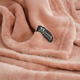 Mica Decorations Famke Fleece Plaid - L180 x W130 cm - Peach