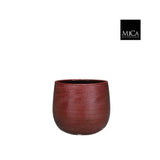Mica Decorations Gabriel Plant Pot - H19 x D21 cm - Bordeaux