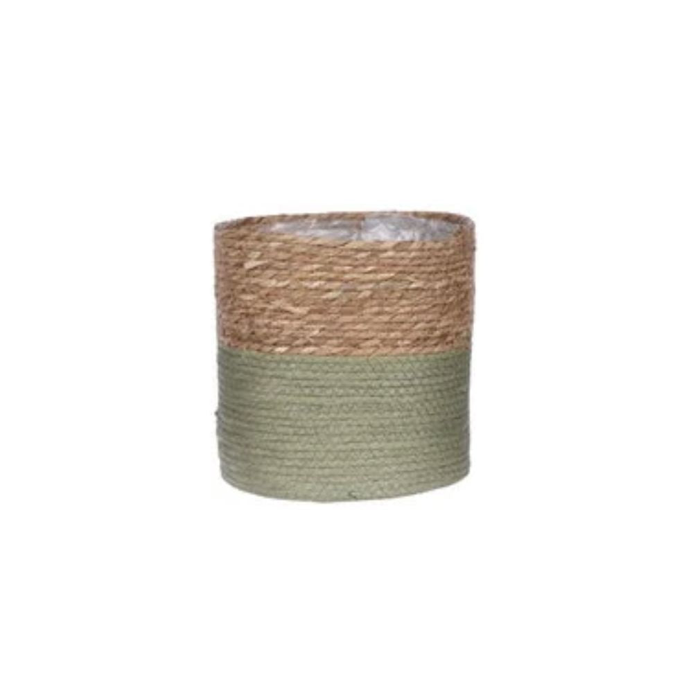 Mica Decorations 23cm Green Round Rachel Basket