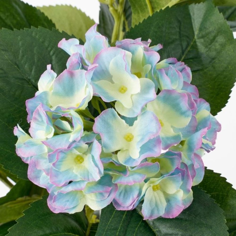 Mica Decorations Hydrangea Artificial Plant in Pot - H40 x D35cm - Purple