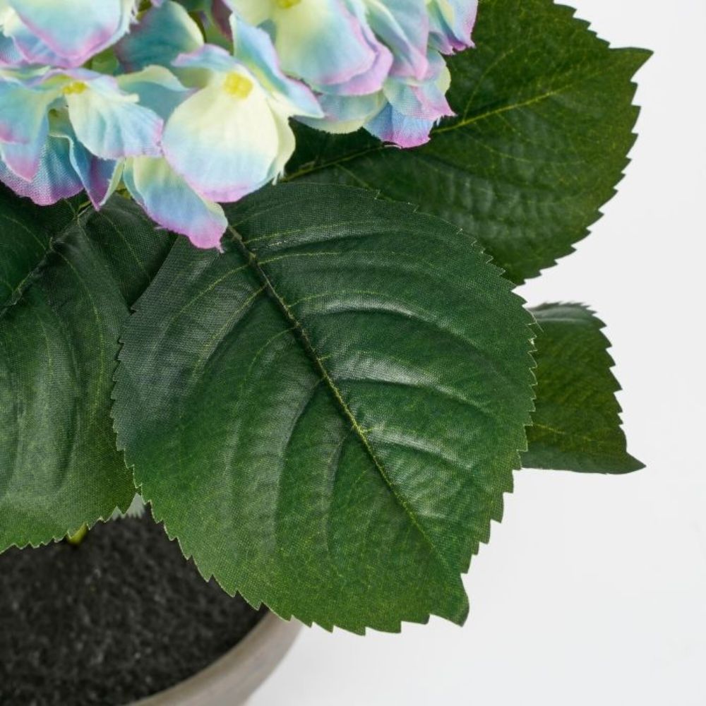 Mica Decorations Hydrangea Artificial Plant in Pot - H40 x D35cm - Purple