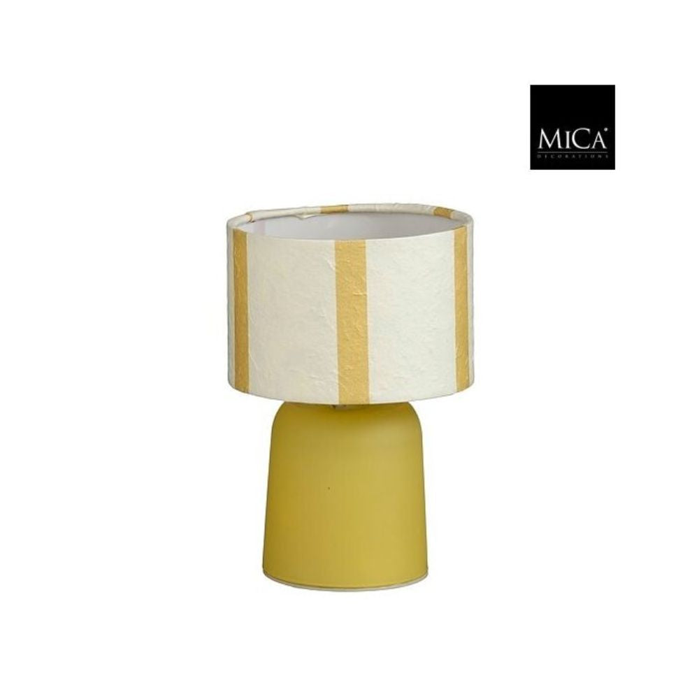 Mica Decorations Largo Table Lamp LED Yellow Battery Operated