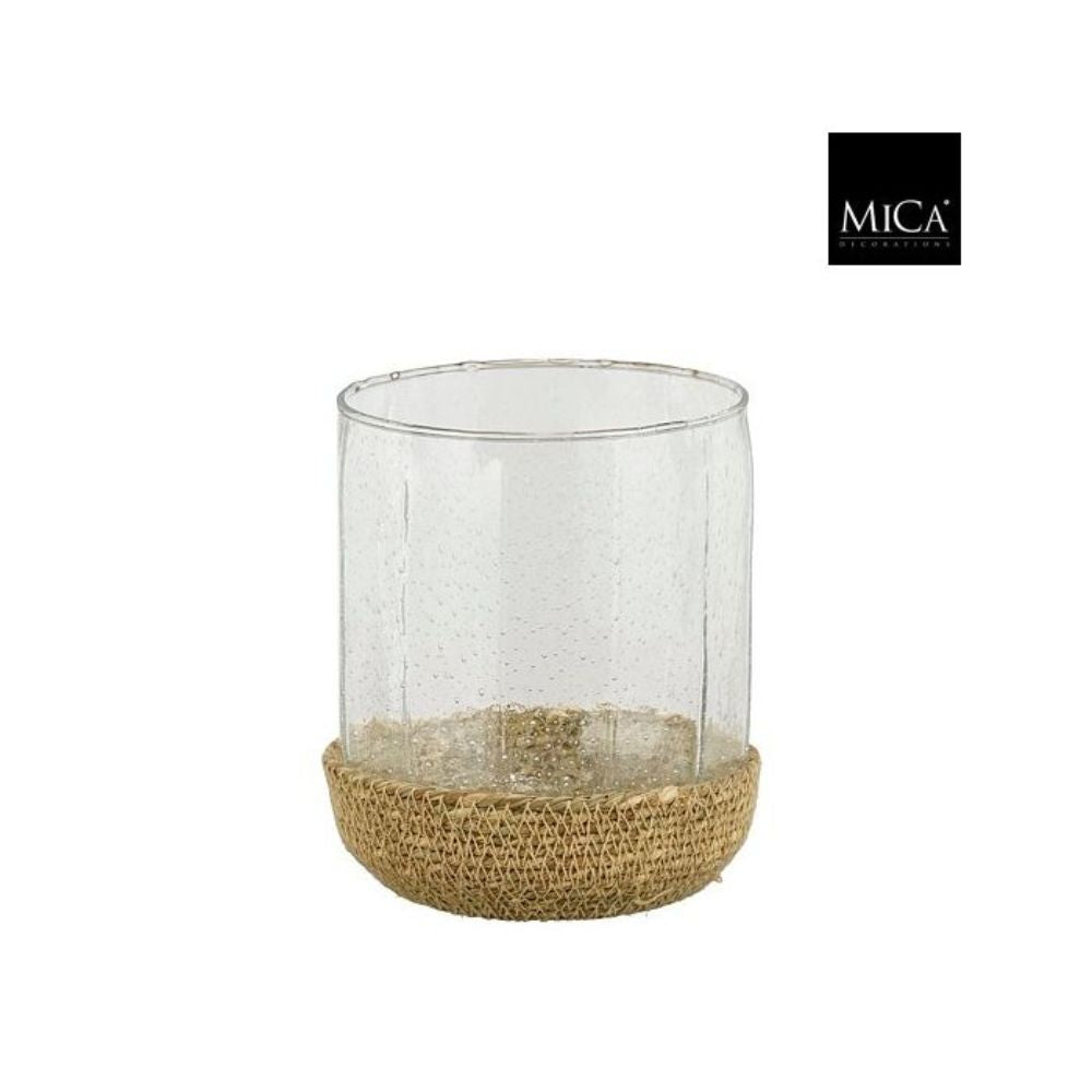 Mica Decorations Nomi Tealight Holder Brown - H16 x D14cm