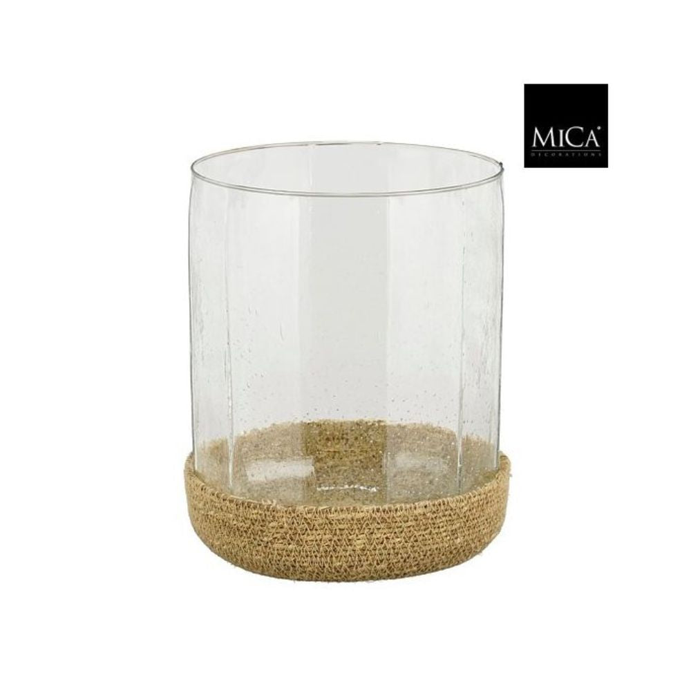 Mica Decorations Nomi Tealight Holder Brown - H26 x D21.5cm