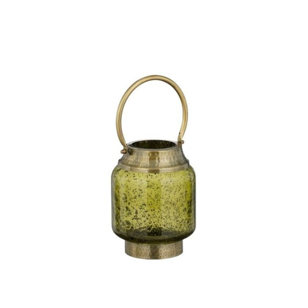 Mica Decorations Yiva Lantern Green Antique