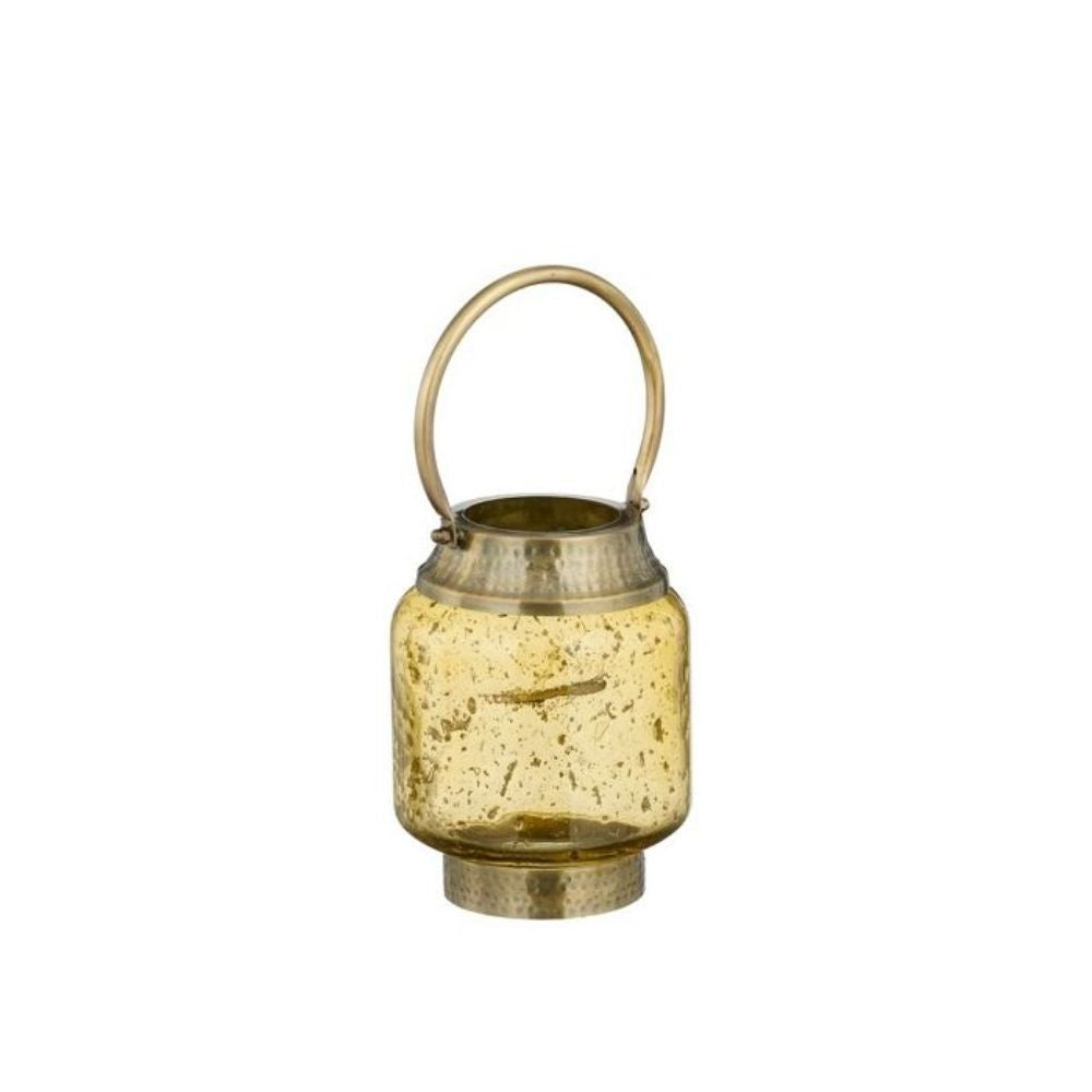 Mica Decorations Yiva Lantern Yellow Antique