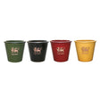Mims 27cm Cymru Welsh Glazed Plant Pot - (Choice of 4) - Old Railway Line Garden Centre