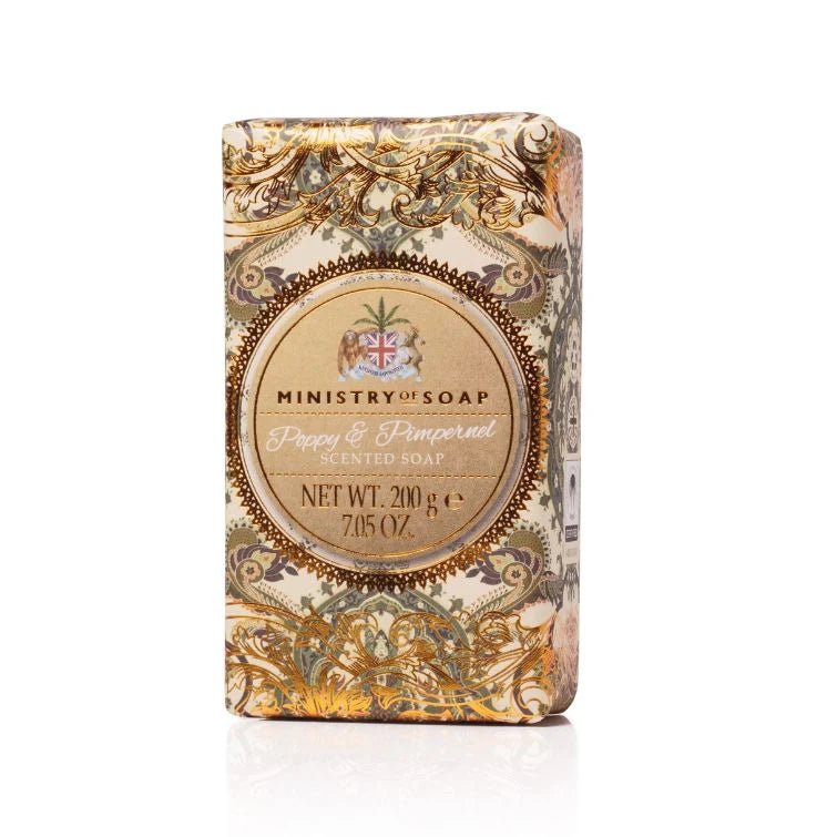 Ministry of Soap 200g Poppy & Pimpernel Soap Bar - 51285 - Old Railway Line Garden Centre