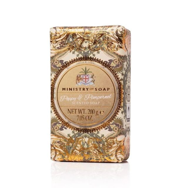 Ministry of Soap 200g Poppy & Pimpernel Soap Bar - 51285 - Old Railway Line Garden Centre