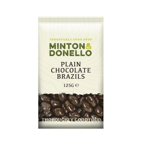 Minton & Donello 125g Plain Chocolate Brazil Nuts - Old Railway Line Garden Centre