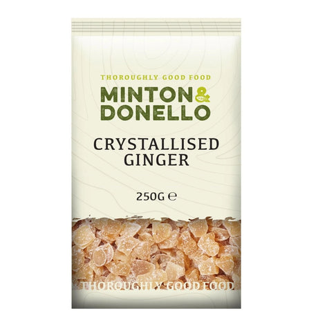 Minton & Donello 250g Crystallised Ginger - Old Railway Line Garden Centre