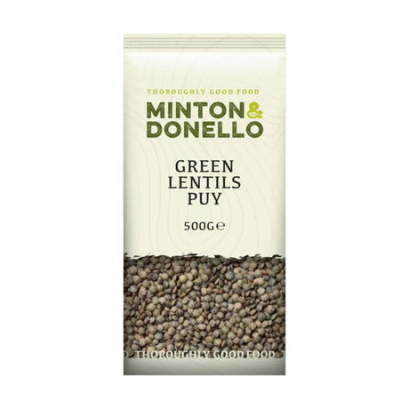 Minton & Donello 500g Green Lentils Puy - Old Railway Line Garden Centre