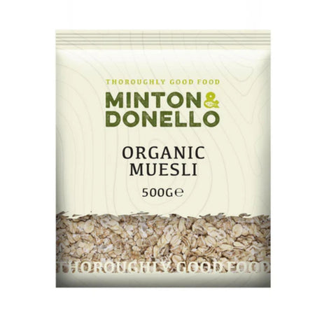 Minton & Donello 500g Organic Muesli - Old Railway Line Garden Centre