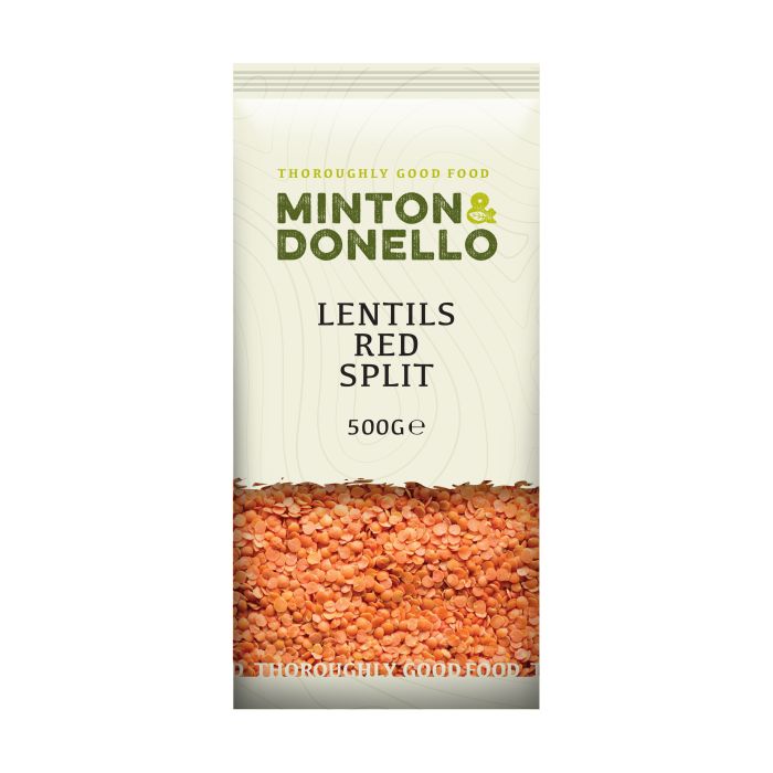 Minton & Donello 500g Red Split Lentils - Old Railway Line Garden Centre
