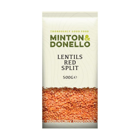 Minton & Donello 500g Red Split Lentils - Old Railway Line Garden Centre