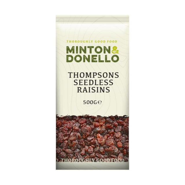 Minton & Donello 500g Seedless Raisins - Old Railway Line Garden Centre