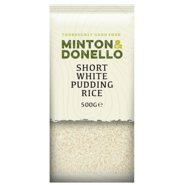 Minton & Donello 500g Short White Pudding Rice - Old Railway Line Garden Centre