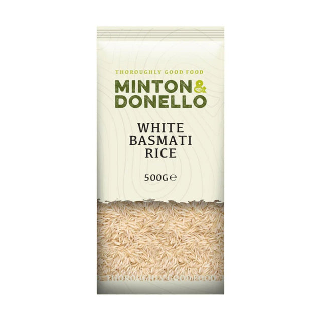 Minton & Donello 500g White Basmati Rice - Old Railway Line Garden Centre