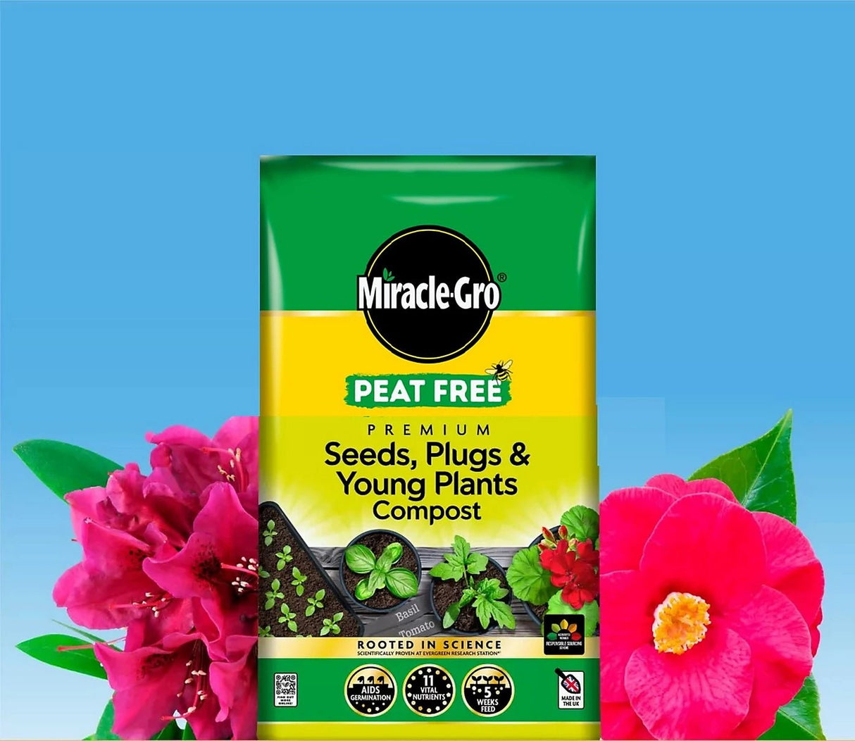 Miracle - Gro® 20L Seed & Plug Peat Free Compost - Old Railway Line Garden Centre