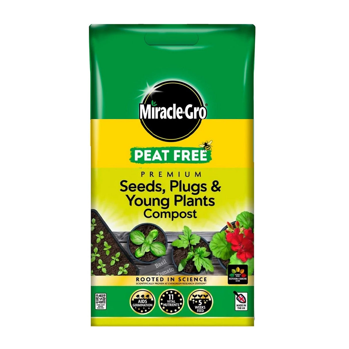 Miracle - Gro® 20L Seed & Plug Peat Free Compost - Old Railway Line Garden Centre