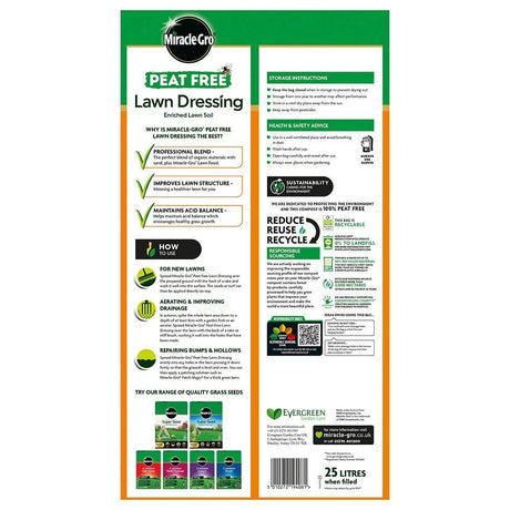 Miracle - Gro® 25 Litre Peat Free Lawn Dressing - Old Railway Line Garden Centre